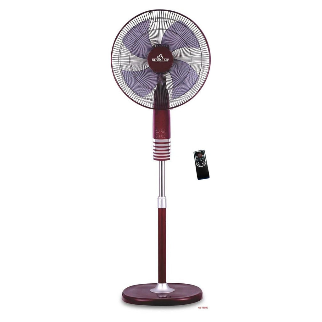 Ventilateur sur pied Global Air GE-760RC avec télécommande (Bordeaux)