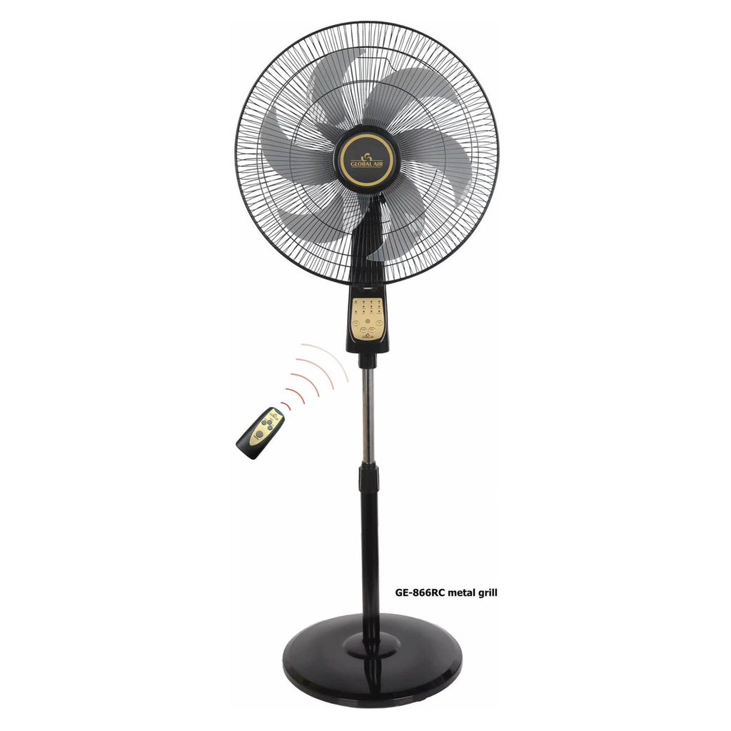 Ventilateur sur pied Global Air GE-866RC avec télécommande (Noir)