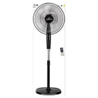 Ventilateur sur pied Global Air GE-866RC avec télécommande (Noir)