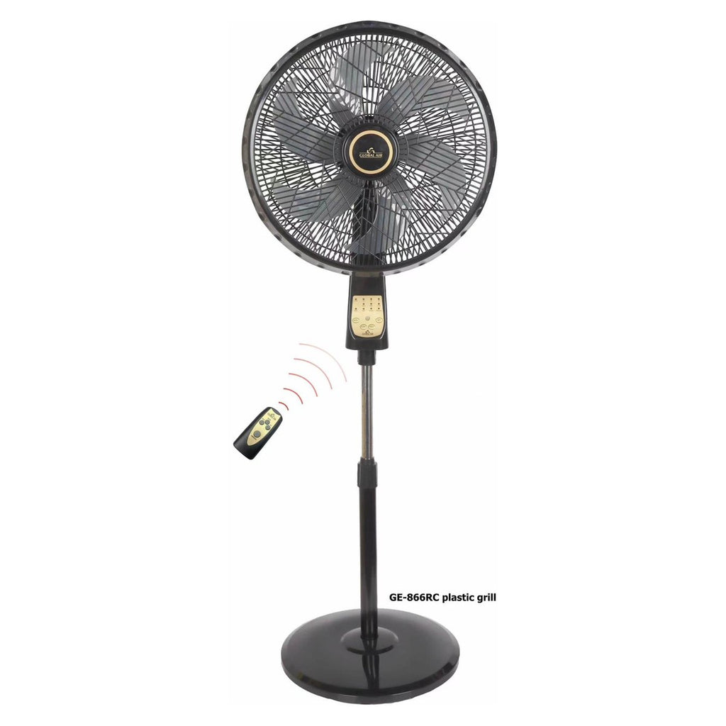 Ventilateur sur pied Global Air GE-866RC avec télécommande (Noir)