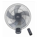 Ventilateur mural Global Air avec télécommande et minuterie (Gris)