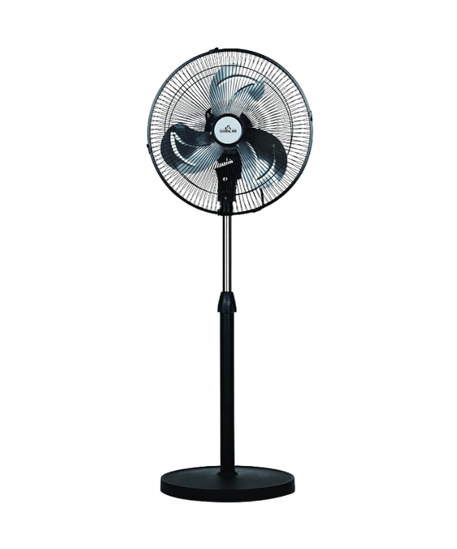 Ventilateur sur pied Global Air 16″ (Noir)